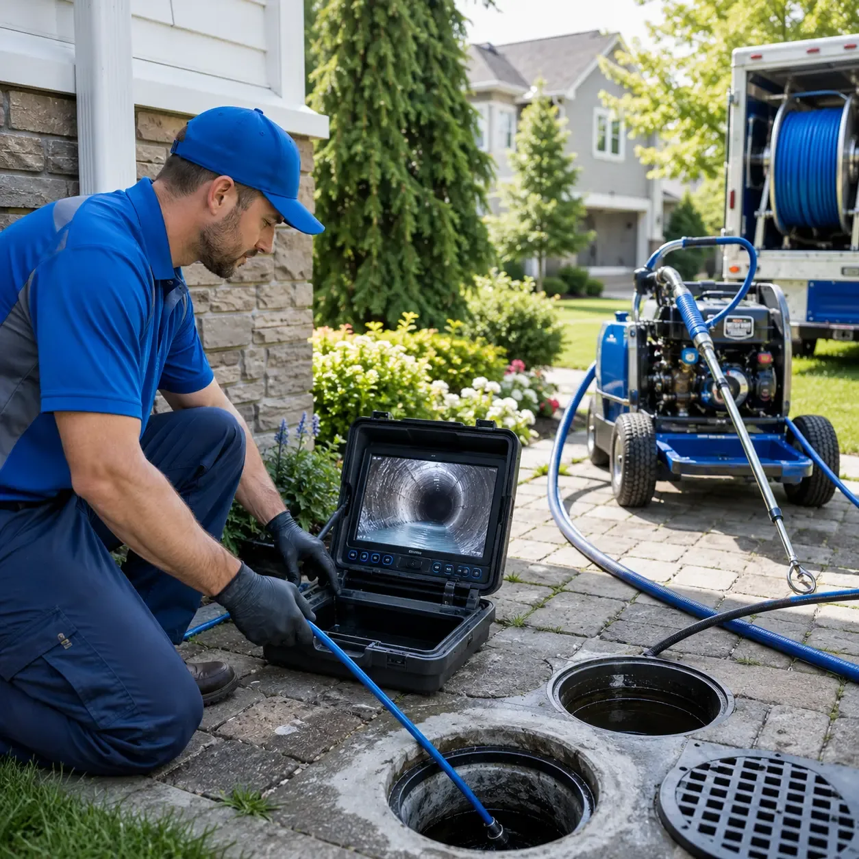 Outdoor drain cleaning professionals serving Wolflake, IN